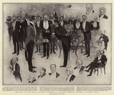 The King at the Royal Amateur Orchestral Society